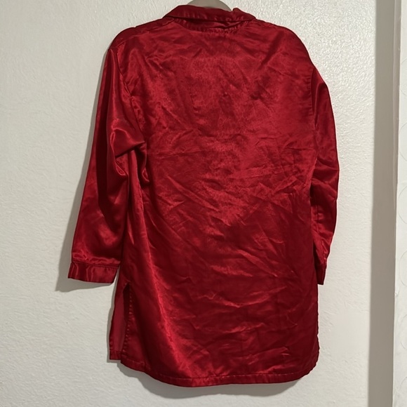 KATHRYN Bright red robe with flannel lining inside in size S Bathrobe - Picture 7 of 7